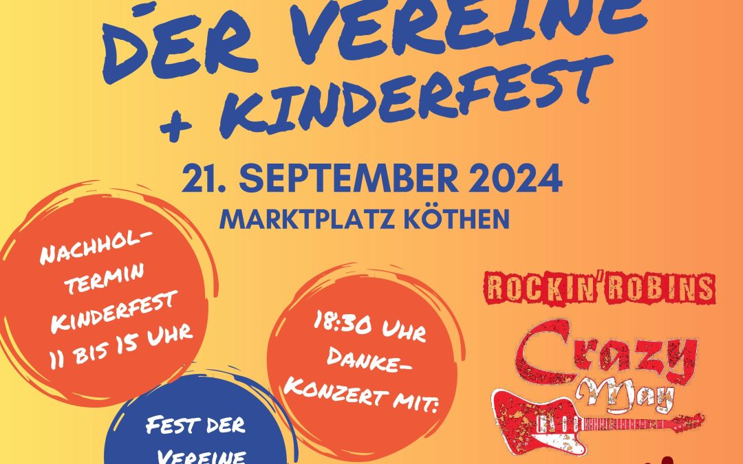 4. Fest der Vereine + Kinderfest auf dem Marktplatz