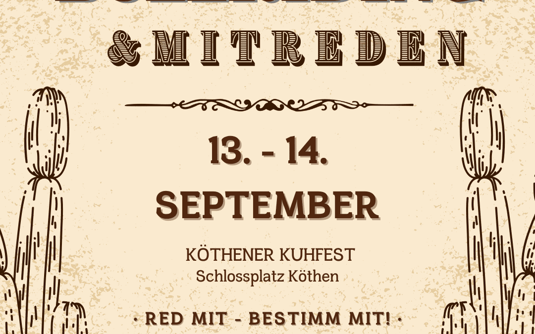 Bullriding beim Köthener Kuhfest